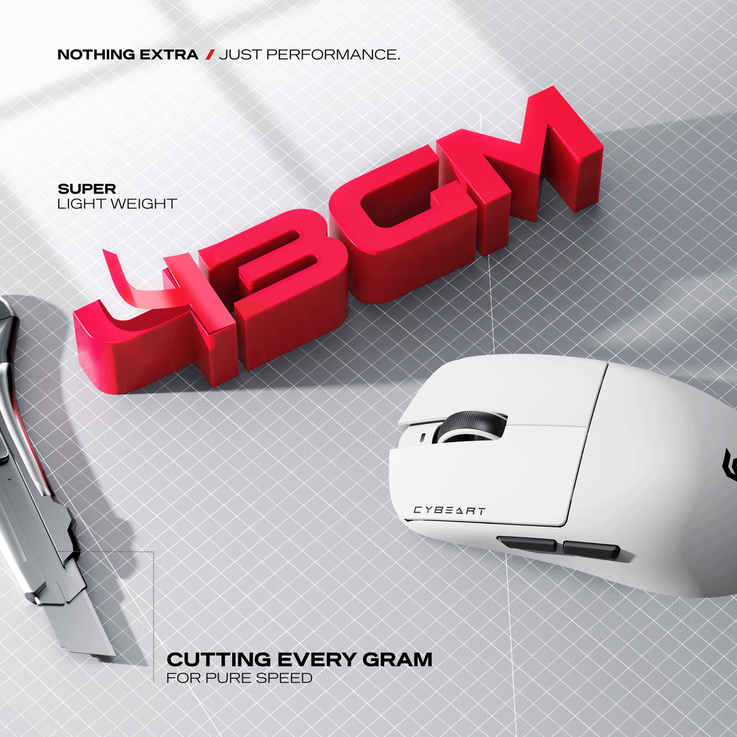 Artemis | 1K 52g Ultra-light Hot-Swap Tri-Mode Gaming Mouse