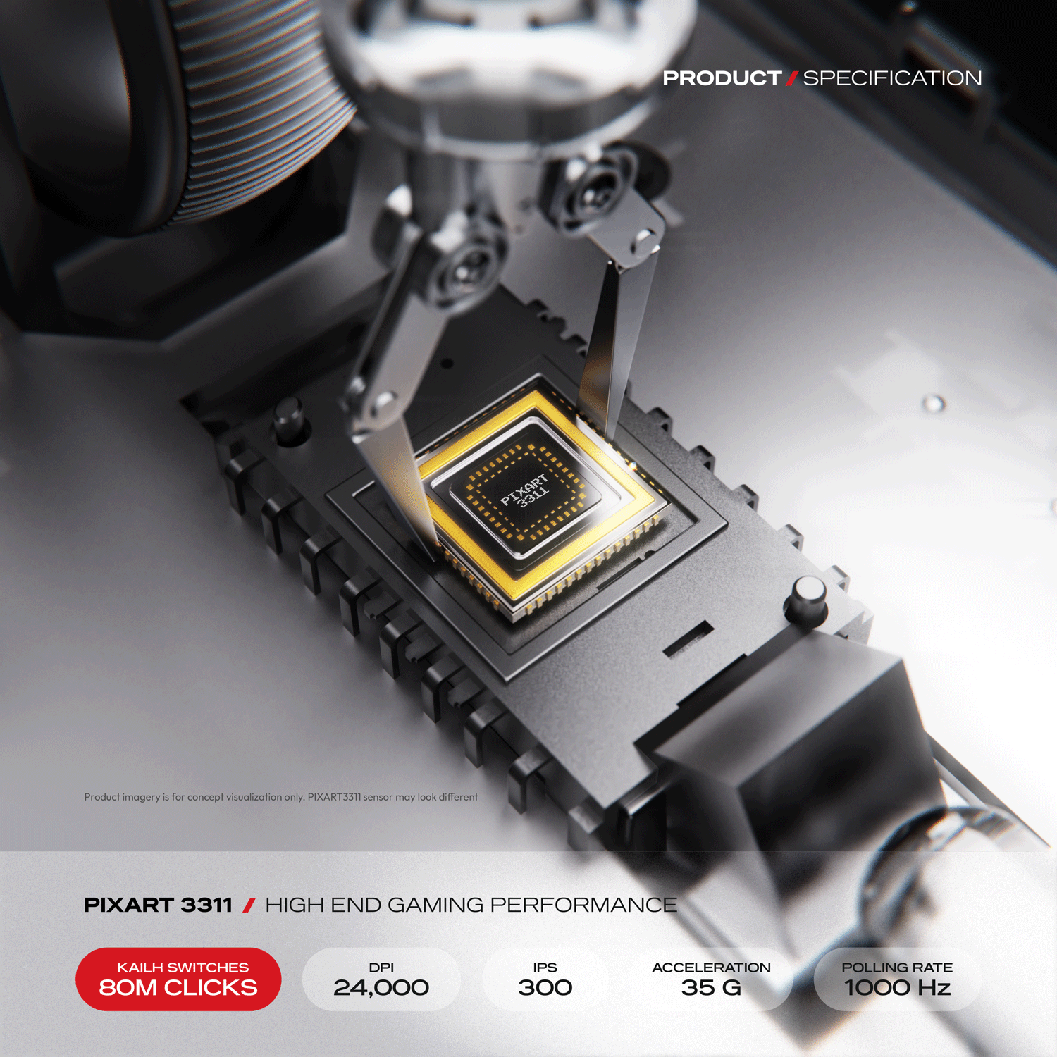 Artemis | 1K 52g Ultra-light Hot-Swap Tri-Mode Gaming Mouse